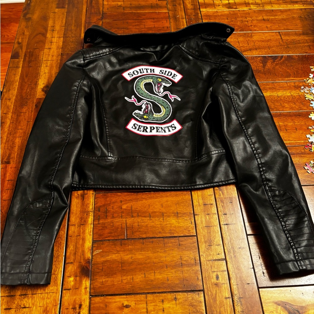 Black Jacket with South Side Serpents Patch